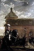 Diego Velazquez Prince Baltasar Carlos with the Count-Duke of Olivares at the Royal Mews oil on canvas